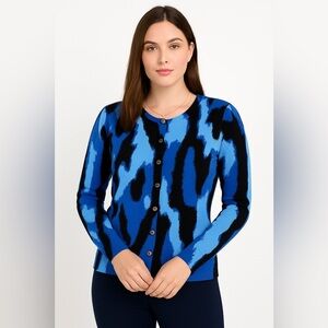 Blue Sky Blue Leopard Bamboo Cotton | Size XL